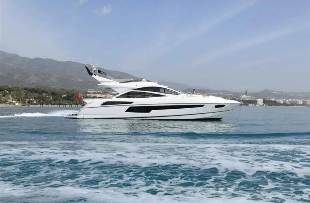 Sunseeker 68 Sports Yacht — 21 mts charter yacht available in Marbella
